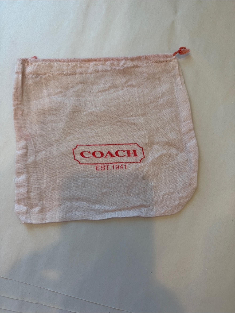 Coach dust bag mini travel storage